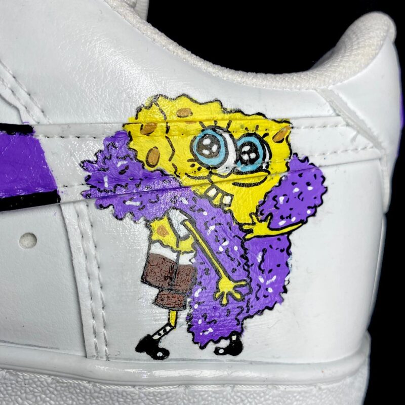 SpongeBob SquarePants Air Force 1 Custom - Image 3