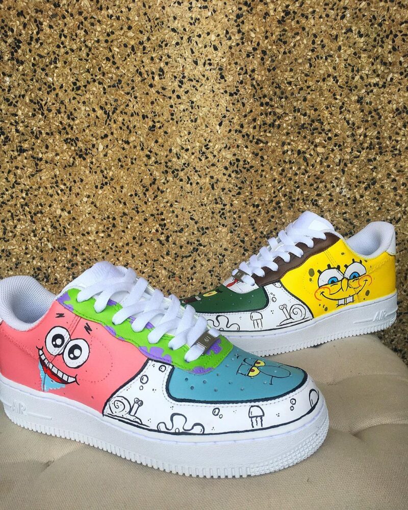 SpongeBob SquarePants Air Force 1 Custom - Image 5