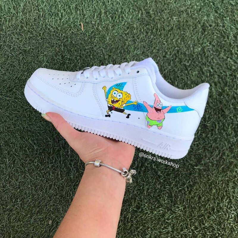 SpongeBob SquarePants Air Force 1 Custom - Image 4