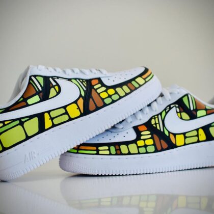 Stained Glass Air Force 1 Custom