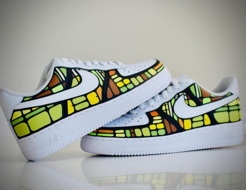 Stained Glass Air Force 1 Custom