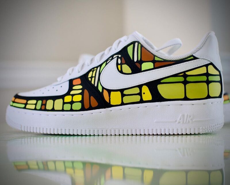 Stained Glass Air Force 1 Custom - Image 4