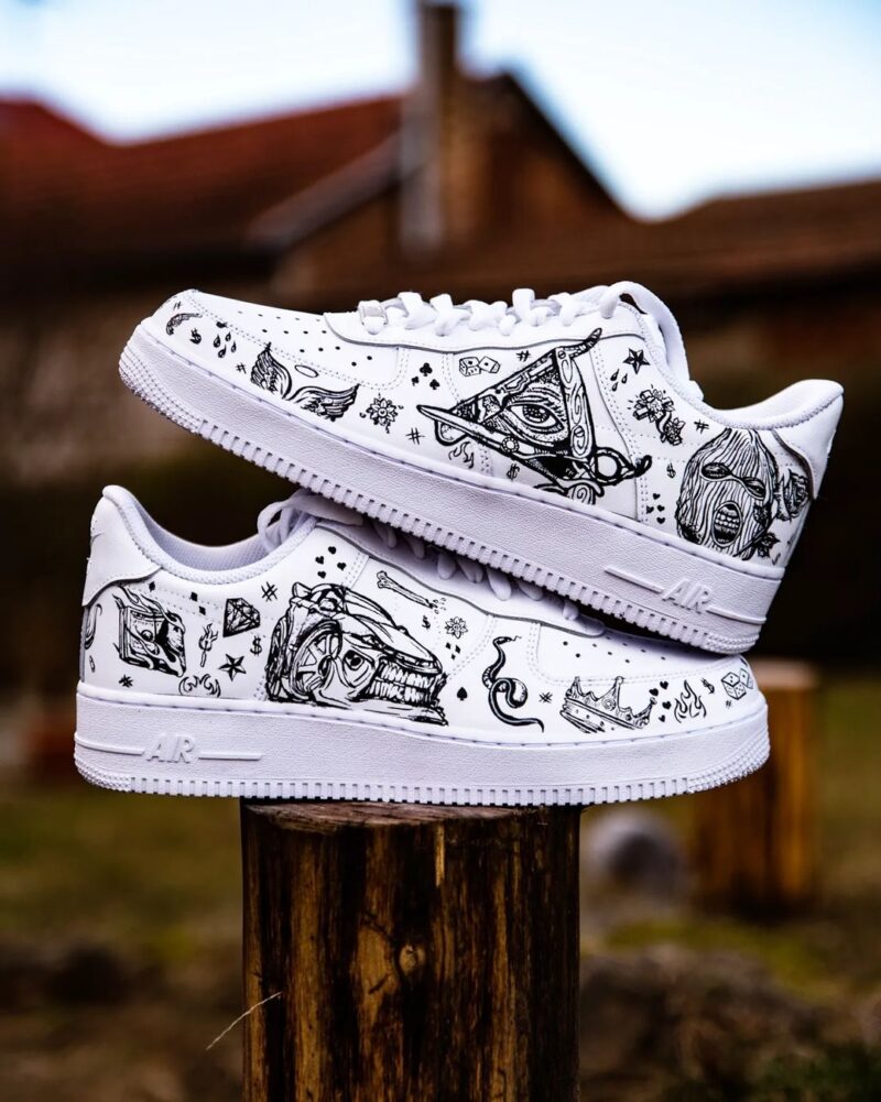 Tattoo Style Air Force 1 Custom