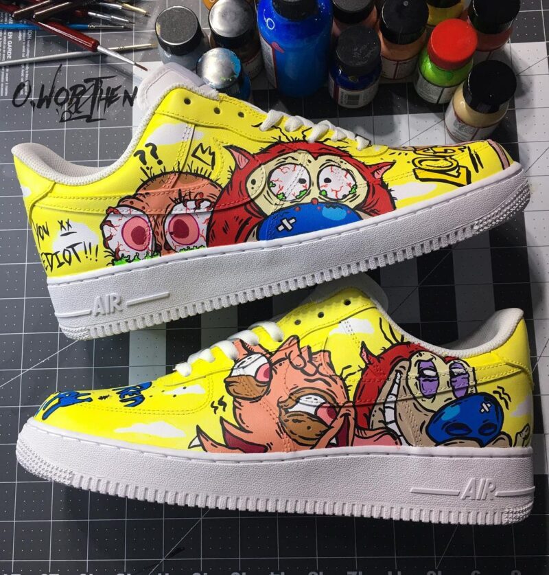 The Ren and Stimpy Show Air Force 1 Custom