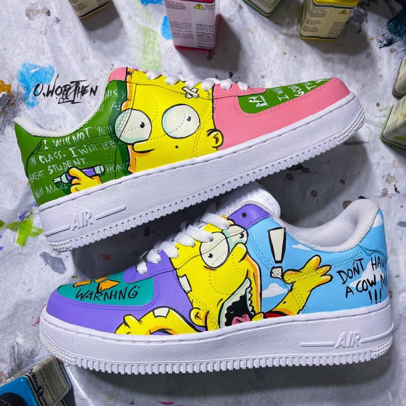 The Simpsons Air Force 1 Custom