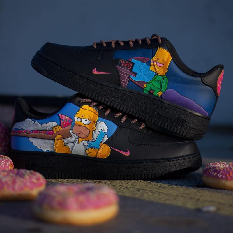 The Simpsons Air Force 1 Custom