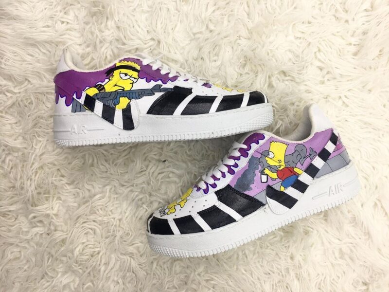 The Simpsons Air Force 1 Custom