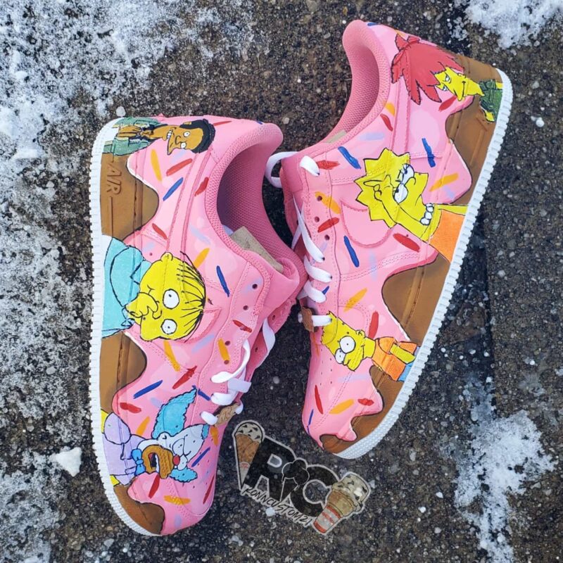 The Simpsons Air Force 1 Custom