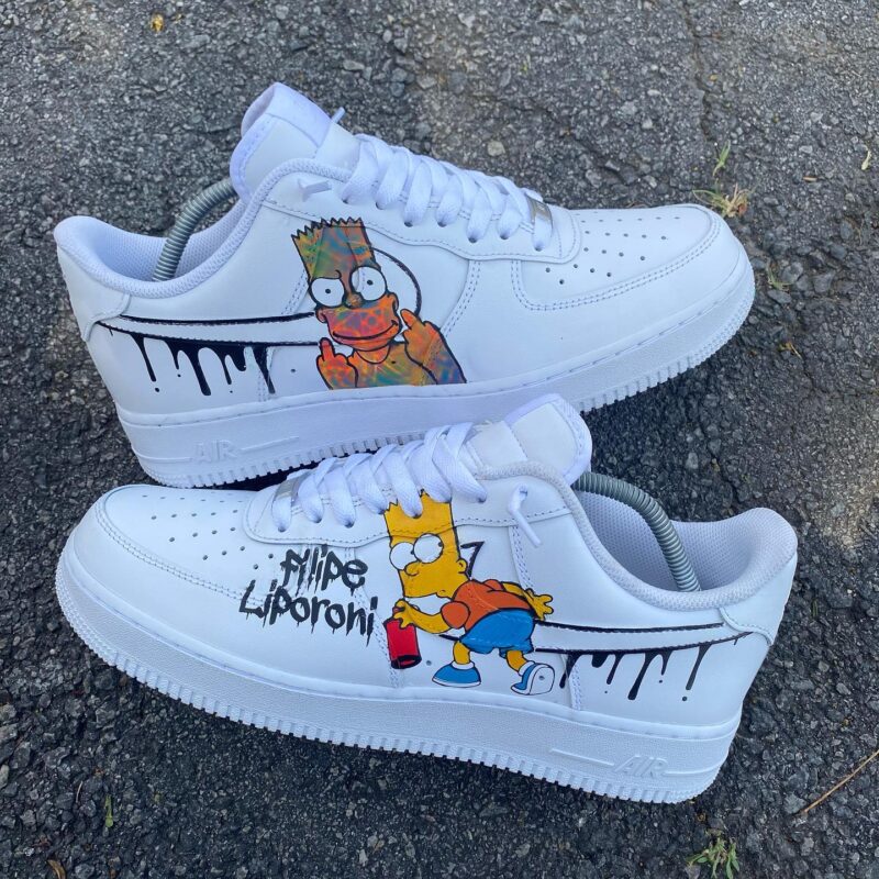 The Simpsons Air Force 1 Custom