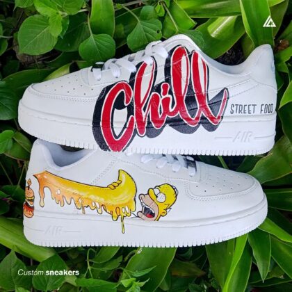 The Simpsons Air Force 1 Custom