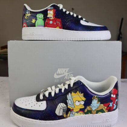 The Simpsons Air Force 1 Custom