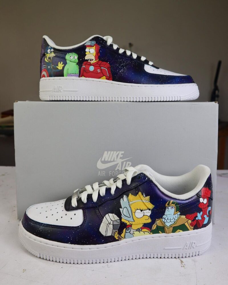 The Simpsons Air Force 1 Custom