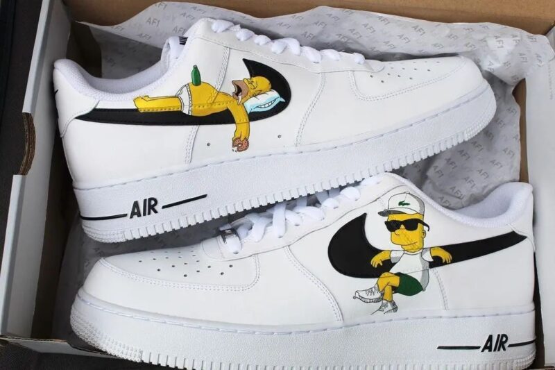 The Simpsons Air Force 1 Custom