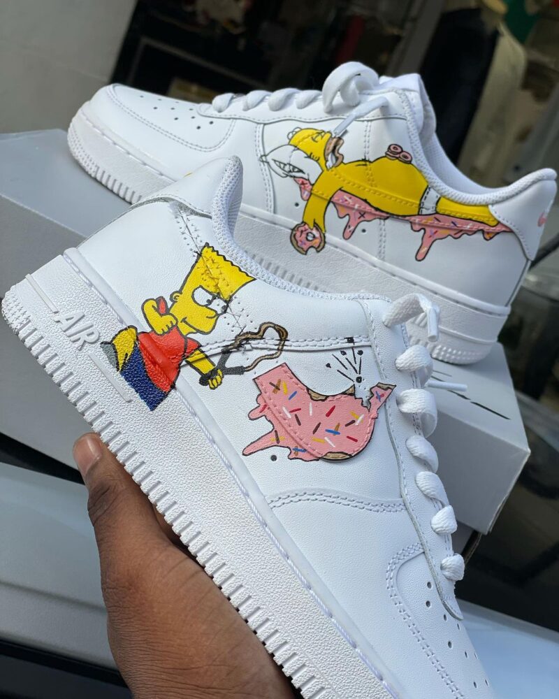 The Simpsons Air Force 1 Custom