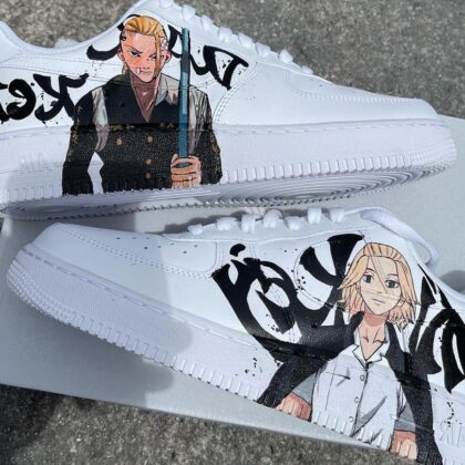 Tokyo Revengers - Draken x Mikey Air Force 1 Custom