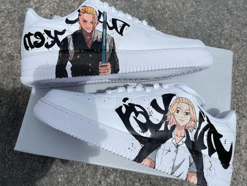 Tokyo Revengers - Draken x Mikey Air Force 1 Custom