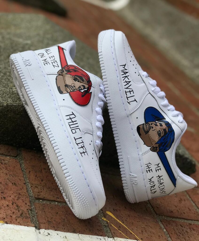 custom air force 1 tupac