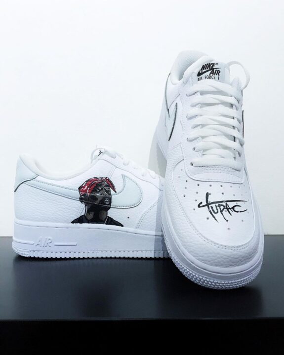 custom air force 1 tupac