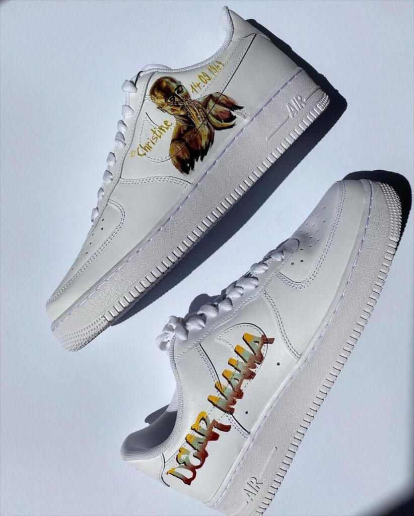 custom tupac air force 1