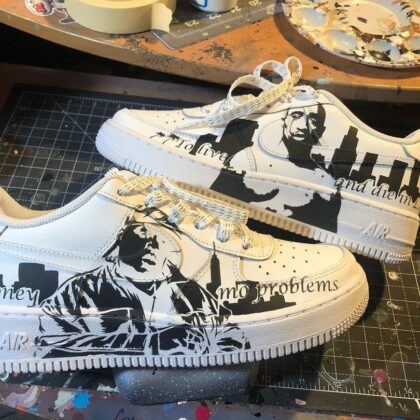 Tupac x Biggie Air Force 1 Custom