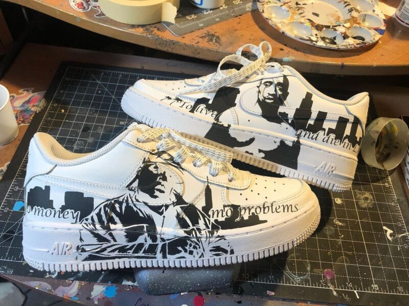 Tupac x Biggie Air Force 1 Custom