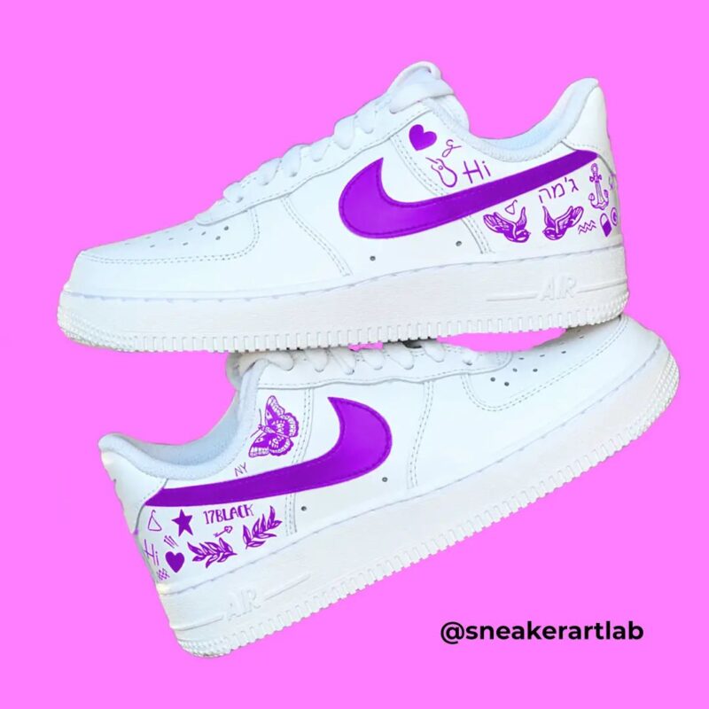 Violet Air Force 1 Custom