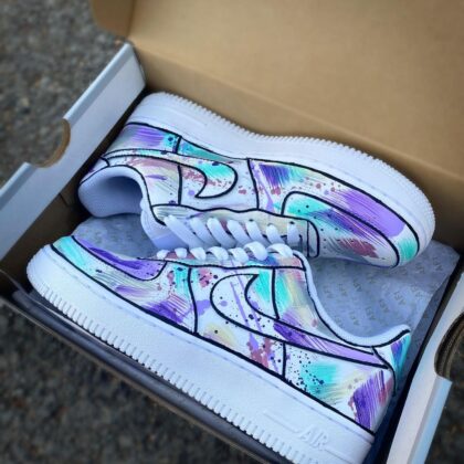 Winter Pastel Air Force 1 Custom