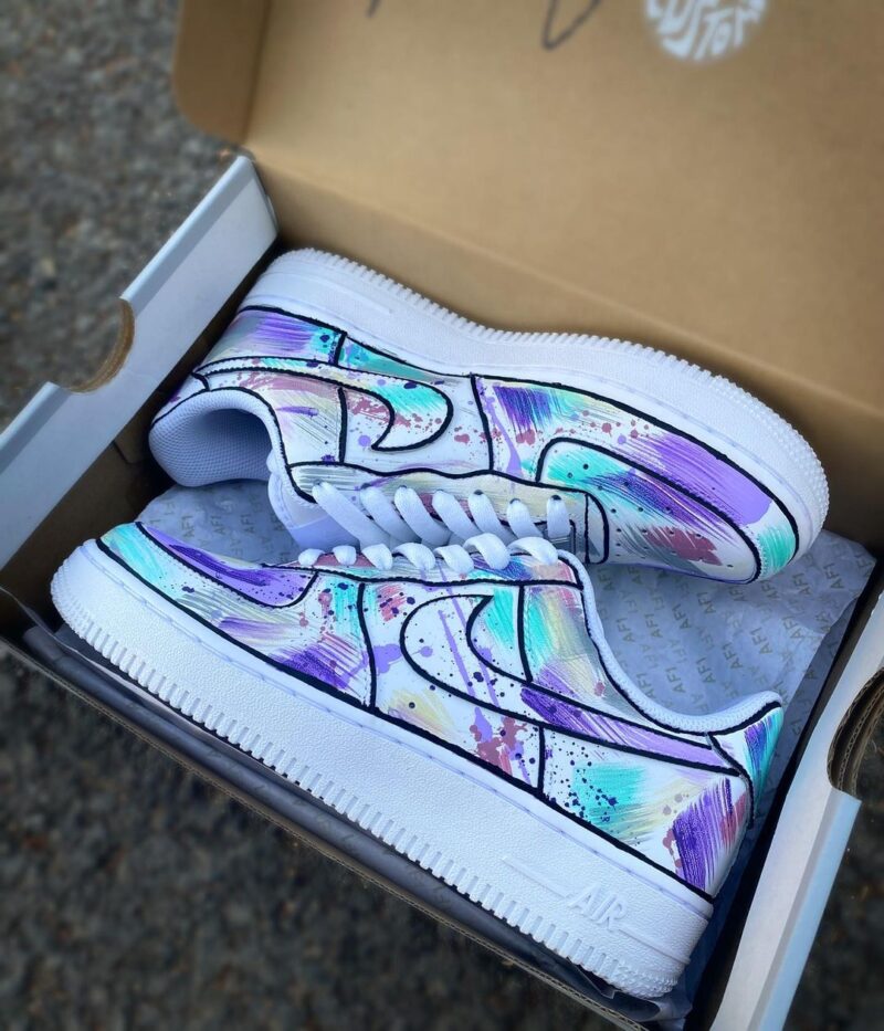 Winter Pastel Air Force 1 Custom