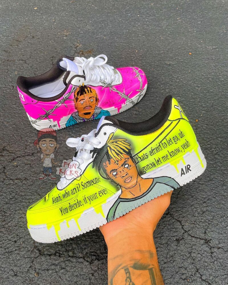 XXXTENTACION x Juice WRLD Air Force 1 Custom - Image 2